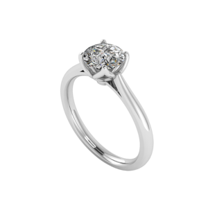 solitaire engagement ring - sl0001 with 1 metal and r shape diamond